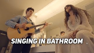 Shawn Mendes amp Camila Cabello Sing Together In A Bathroom  Shawn Mendes In Wonder [upl. by Ameyn160]