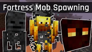 Fortress Mob Spawning Changes Explained Tutorial  Minecraft Java Edition [upl. by Ennairol]