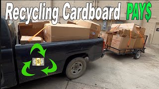 HOW MUCH CAN YOU MAKE Recycling Cardboard [upl. by Adnahcir]