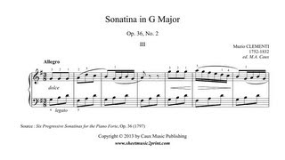 Clementi  Sonatina Op 36 No 2 33 [upl. by Rollo857]