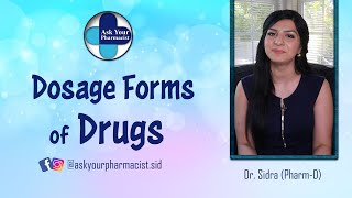 What are different Dosage forms of drugs  Pharmaceutical dosage forms  Drug formulations [upl. by Dosia970]