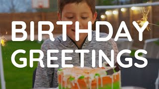 Birthday Greetings Video Template Editable [upl. by Cuthburt88]