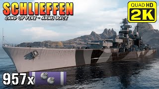 Battleship Schlieffen  almost 1000 secondary hits [upl. by Roldan]