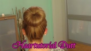 Easy Dutt mit und ohne Kissen High Bun [upl. by Breger806]