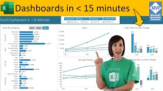 Secrets to Building Excel Dashboards in Under 15 Minutes amp UPDATES with 1 CLICK [upl. by Charteris]