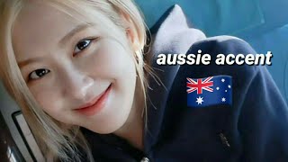 rosé speaking english with her aussie accent ft lisa [upl. by Philan]