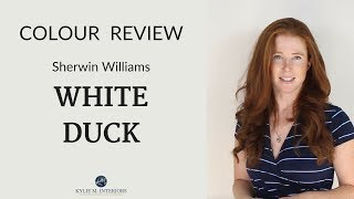 Colour Review Sherwin Williams White Duck SW 7010 [upl. by Assirt]