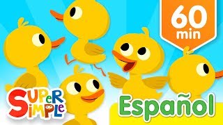 Cinco Patitos Y Más Canciones Infantiles  Música Para Niños [upl. by Alolomo]