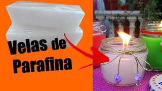 Como hacer VELAS con PARAFINA [upl. by Dardani]