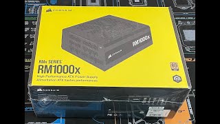 Corsair RM1000x 2021 Version Unboxing [upl. by Oibirot]