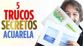 5 TRUCOS SECRETOS DE ACUARELA  Tips  Juan Linares [upl. by Coffey633]