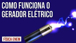 COMO FUNCIONA UM GERADOR ELÉTRICO  Resumo de Física para o Enem [upl. by Elamrej]