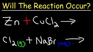 Chemistry  Will The Reaction Occur [upl. by Eilagam]