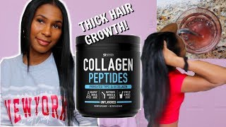 We Started Using COLLAGEN For Hair Growth Routine  5 Easy Ways [upl. by Unity]