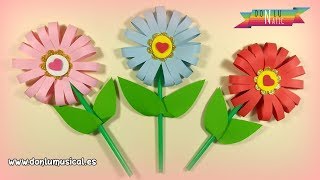 Cómo hacer FLORES DE PAPEL en 5 minutos 🌸🌼🌺 RECICLAJE [upl. by Thora]