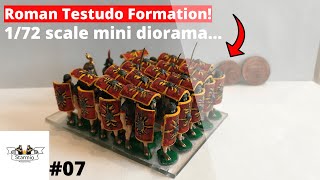 Zvezda Roman Testudo Formation 172 miniature figures [upl. by Anyat]