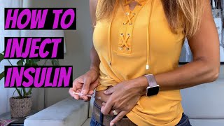 How to Inject INSULIN [upl. by Needan]