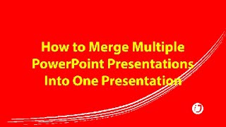 How to Merge Multiple PPT Presentations Into One Presentation [upl. by Drawyeh25]