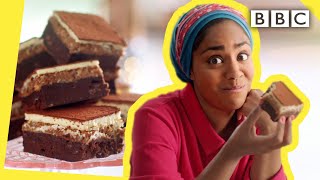 Nadiyas indulgent chocolate brownie recipe  Nadiya Bakes  BBC [upl. by Corsetti]