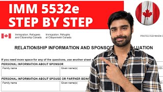 SPOUSE PR CANADA Sponsorship Evaluation and Relationship Questionnaire IMM 5532e Part A [upl. by Eimot850]