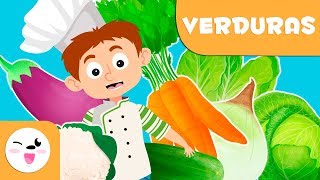 Aprende las verduras  Vocabulario para niños [upl. by Kalman]