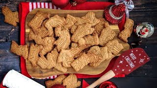 Speculaas homemade recipe Speculatius how to bake the best ginger biscuitschristmas cookies recipe [upl. by Spracklen]