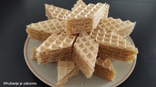 Starinske KARAMEL OBLATNE od samo 4 sastojka  KARAMELLWAFFELN OBLATEN  CARAMEL WAFERS 87 [upl. by Pinchas248]