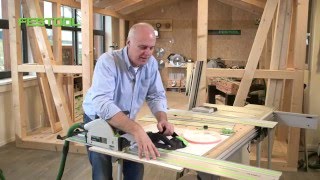 Splintervrij zagen met de antisplinterstrip icm TS 55  Festool Quick Guide [upl. by Ymac]