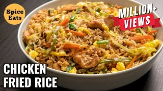 QUICK CHICKEN FRIED RICE  CHICKEN FRIED RICE BY SPICE EATS [upl. by Nodlew148]