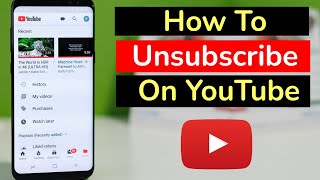 How To Unsubscribe On YouTube [upl. by Ittam]