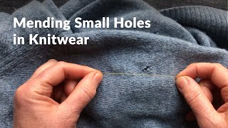 How to mend holes in knitwear [upl. by Marlane874]