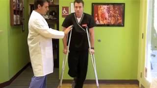 Demonstration in Proper Use of Crutches [upl. by Plafker]