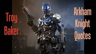 The Arkham Knight Voice Clips Troy Baker [upl. by Nalahs]