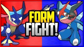 Greninja vs AshGreninja  Pokémon Form Fight [upl. by Ralip]