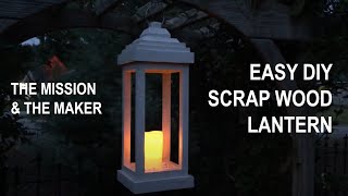 How To Make a Rustic Wooden Lantern  Easy DIY Woodworking [upl. by Silsbye]