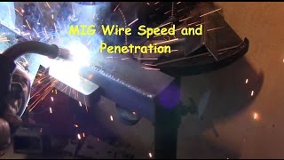 MIG Welding Wire Speed and Penetration [upl. by Anallise787]