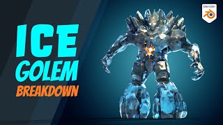 Ice Golem  Breakdown  Blender 3 [upl. by Rehpotsihrc]