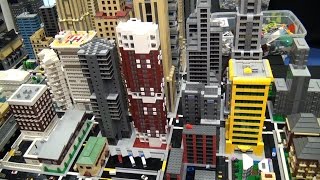 Large LEGO micropolis display – BrickFair Virginia 2015 [upl. by Lincoln]