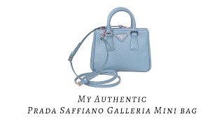 PRADA 🎀 Saffiano Galleria Mini Authentic Bag [upl. by Josephine203]