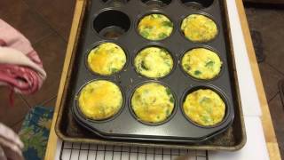 Crustless quiche in muffin tin [upl. by Akessej672]