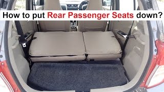 How to fold Rear Passenger Seats in Car [upl. by Erbes572]