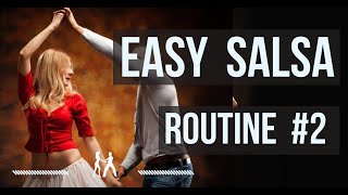 Easy Salsa Dancing for beginners ❤️ Routine 2 [upl. by Nitsug]