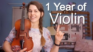 Adult Beginner Violin  1 year progress [upl. by Kato]