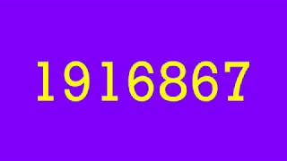 Colorful Numbers 1 to 10000000 [upl. by Lowe]