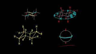 Drawing chair conformations  Organic chemistry  Khan Academy [upl. by Arny]