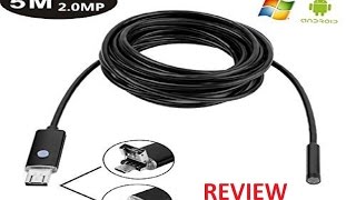 New Rice Android OTG Smartphone USB Endoscope Wire Camera Review [upl. by Zebada]