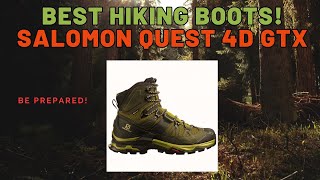 Be Prepared Lightweight Waterproof Hiking Boots Review Salomon Quest 4D GTX [upl. by Elwira300]