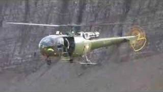 Helicopter Alouette III in Action [upl. by Harras321]