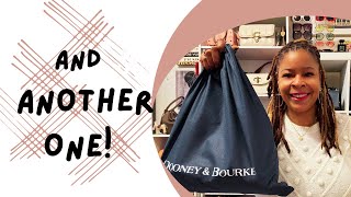 DOONEY amp BOURKE SAFFIANO LEATHER HANDBAG UNBOXING [upl. by Talanta129]