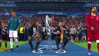 2CELLOS performance at the 2018 UEFA Champions League Final [upl. by Aissenav]